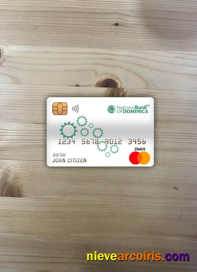 Dominica National bank of dominica bank master debit card photolook